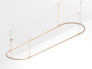 Основание ART-APRIORI-OVAL-ROD-800-4000x1000 (GD) (Arlight, IP20 Металл, 3 года)