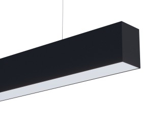 Светильник SP-LINE-HANG-6085-L2000-74W Warm3000 (RAL9005, 120 deg, 230V) IP33 (Arlight, Металл)