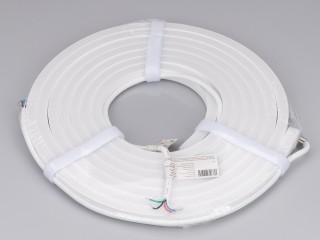 Лента герметичная MOONLIGHT-SIDE-GM192-12x17mm 24V RGBW-Warm (14.4 W/m, IP67, 5m, wire x2) (Arlight, Вывод боковой, 3 года)