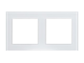 Рамка стеклянная FRM-GLARE-GS-2-WH (Arlight, -)