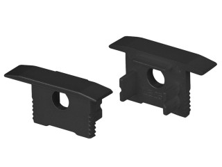 Заглушка SL-SLIM-H13M-F25 BLACK с отверстием (Arlight, Пластик)