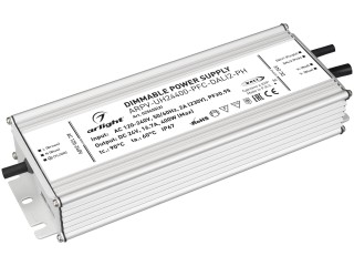 Блок питания ARPV-UH24400-PFC-DALI2-PH (24V, 16.7A, 400W) (Arlight, IP67 Металл, 7 лет)