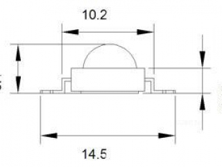 Мощный светодиод ARPL-1W3W-EPL42 Red IR660 (Arlight, Emitter)