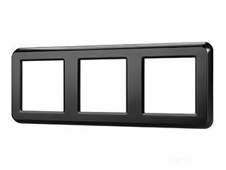 Рамка пластиковая FRM-VERSA-PL-3-BK (Arlight, -)