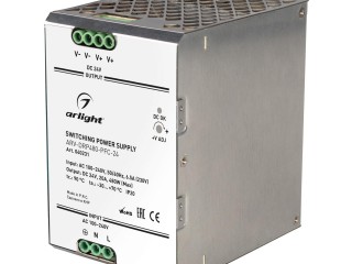Блок питания ARV-DRP480-PFC-24 (24V, 20A, 480W) (Arlight, IP20 Металл, 5 лет)