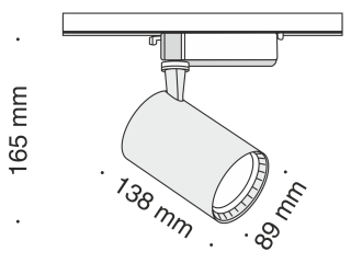 Трековый светильник Technical TR003-1-17W4K-B