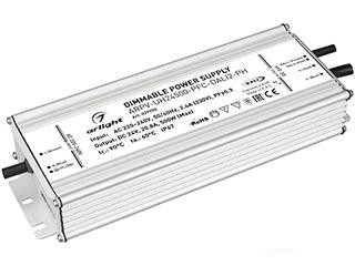 Блок питания ARPV-UH24500-PFC-DALI2-PH (24V, 20.8A, 500W) (Arlight, IP67 Металл, 7 лет)