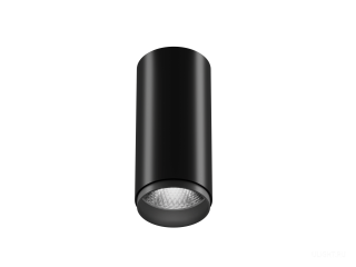 Накладной светильник HOKASU Tube Zoom (85-160/ral9005 – 20w/4090/12-50deg)