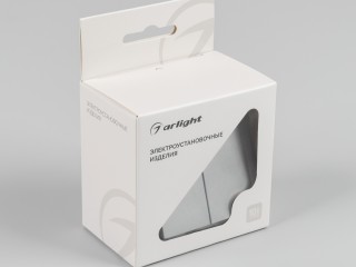 Механизм выключателя двухклавишный самовозвратный SWT-MKR2-PL-GR-V (250V, 10A) (Arlight, -)