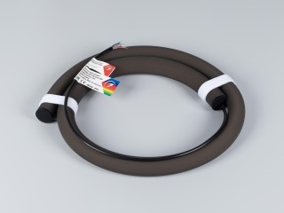 Лента герметичная MOONLIGHT-BLACK-TOP-G280-D25mm 24V RGB 360deg (14.4 W/m, IP65, 1m, wire x1) (Arlight, Вывод прямой, 3 года)