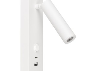 Светильник SP-BED-CHARGE-S60x125-3W Warm3000 (WH, 20 deg, 230V, USB-A, USB-C) (Arlight, IP20 Металл, 3 года)