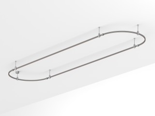 Основание ART-APRIORI-OVAL-ROD-200-4000x1000 (TN) (Arlight, IP20 Металл, 3 года)
