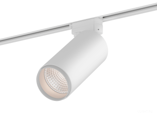 Трековый светильник HOKASU Tube Zoom TR4 (85-160/ral9003 – 20w/3090/12-50deg)