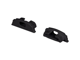 Заглушка ARH-BENT-W18 BLACK с отверстием (Arlight, Пластик)