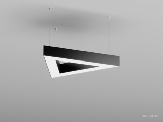 Серия функциональных подвесных Δ-образных светильников.
