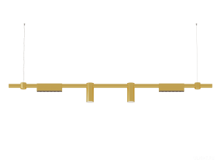 Подвесной светильник HOKASU PL10 (GOLD/1500mm – 190mm/40deg – D55/140mm – 4K/27W)