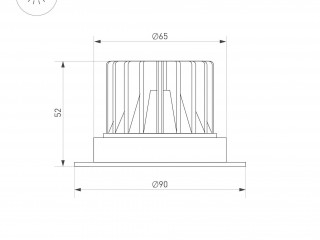 Светильник MS-ATLAS-TRIMLESS-R50-8W Day4000 (WH, 32deg, 230V) (Arlight, IP20 Металл, 5 лет)