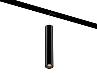 Подвесной трековый светильник HOKASU Tube Hang TR2 (55-320/ral9005 – 10w/4090/38deg)