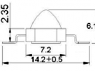 Мощный светодиод ARPL-1W-EPL IR850 60deg (Arlight, Emitter)