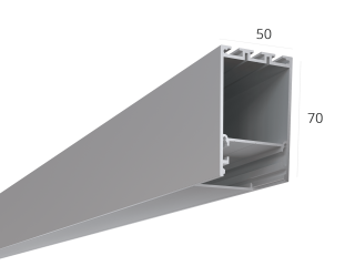Алюминиевый LED профиль LINE 5070 RAW LT70 (с экраном) — 2000мм