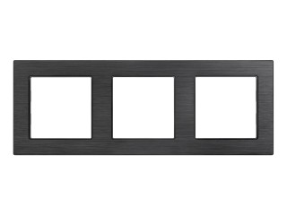 Рамка алюминиевая FRM-PRESTO-ALS-3-BK (Arlight, -)
