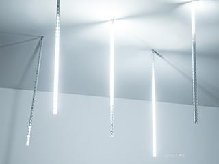 Светодиодная гирлянда ARD-ICEFALL-CLASSIC-D12-500-5PCS-CLEAR-72LED-LIVE WHITE (230V, 6W) (Ardecoled, IP65)