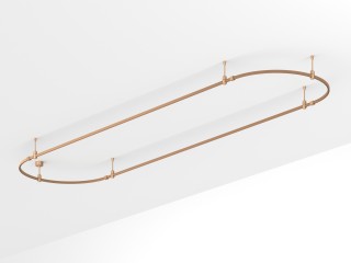 Основание ART-APRIORI-OVAL-ROD-200-4000x1000 (GD) (Arlight, IP20 Металл, 3 года)