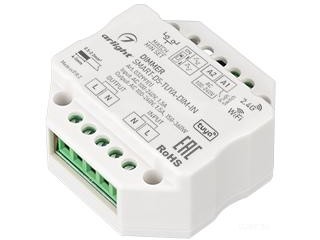Диммер SMART-D5-TUYA-DIM-IN (230V, 1.5A, TRIAC, WiFi, 2.4G) (Arlight, IP20 Пластик, 5 лет)