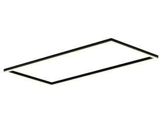 Светильник HOKASU Frame 35/40 (RAL9005/2498x1219mm/LT70 — 3K/156W)