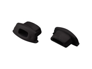 Заглушка ARH-BENT-W11 BLACK с отверстием (Arlight, Пластик)