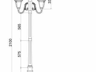 Садово-парковый светильник Outdoor O028FL-03BZ