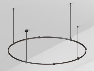 Основание ART-APRIORI-ROUND-ROD-400-R1500 (BK) (Arlight, IP20 Металл, 3 года)