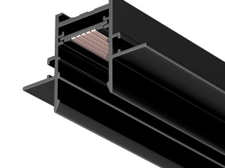 Трек встраиваемый MAG-TRACK-2538-FDW-1000 (BK, 5LN) (Arlight, IP20 Металл, 5 лет)