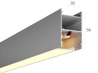 Линейный светильник HOKASU 35/56 (Anod/500mm/LT70 — 3K/11W)