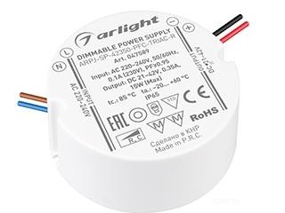 Блок питания ARPJ-SP-42350-PFC-TRIAC-R (15W, 21-42V, 350mA) (Arlight, IP65 Пластик, 5 лет)