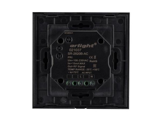 Панель Sens SR-2820B-AC-RF-IN Black (220V,RGBW,1 зона) (Arlight, IP20 Пластик, 3 года)