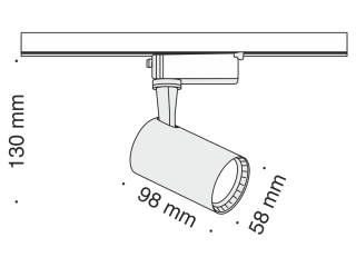 Трековый светильник Technical TR003-1-6W4K-W