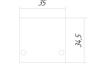 Заглушка для профиля LINE 3535 ral9003