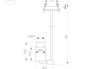 Светильник ART-NEMO-BUILT-ZOOM-L205-R38-5W Warm3000 (BK, 10-55 deg, 24V) (Arlight, IP20 Металл, 5 лет)