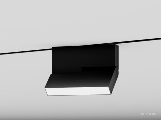 Линейный светильник для трековой системы OneLine с высокой яркостью при малых размерах: ширина световой части 30 мм. Поворотный механизм позволяет наклонять корпус в пределах 90° и поворачивать вокруг своей оси на 360°.
