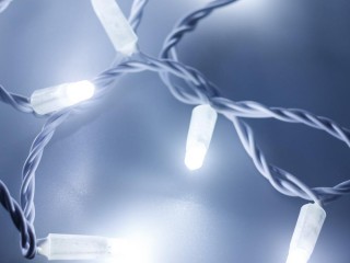 Светодиодная гирлянда ARD-STRING-PRO-10000-WHITE-100LED-FLASH WHITE (230V, 7W) (Ardecoled, IP65)