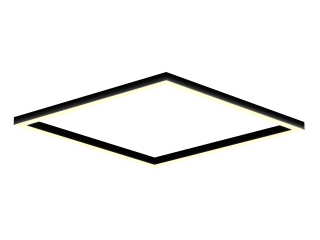 Светильник Рамка S50 (RAL9005/1219x1219mm/LT70 — 3K/104W)