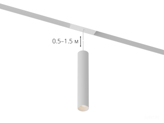 Светильник HOKASU OneLine Tube Hang (RAL9003/D55/320mm — 4K/10W/38deg)