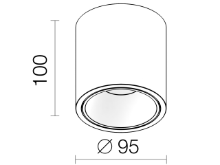 Накладной светодиодный светильник RINBOK White Grey
