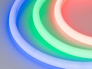 Образец Гибкий неон ARL-MOONLIGHT-1516-DOME 24V RGB (Arlight, 12 Вт/м, IP67)