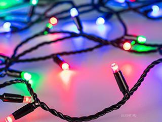 Светодиодная гирлянда ARD-STRING-CLASSIC-10000-BLACK-95LED-LIVE RGBW-DMX (24V, 10W) (Ardecoled, IP65)