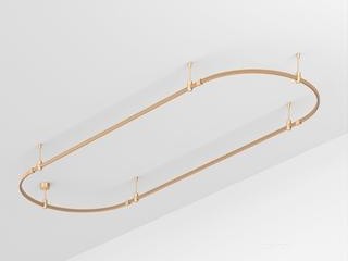 Основание ART-APRIORI-OVAL-ROD-200-3000x1000 (GD) (Arlight, IP20 Металл, 3 года)