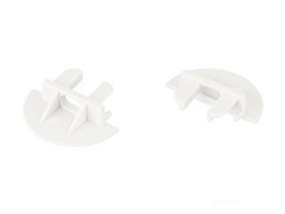 Заглушка для MIC-FS белая с отверстием (Arlight, Пластик)