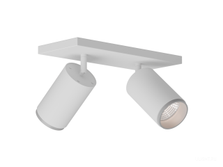 Накладной светильник HOKASU Tube DUO Zoom (85-160/ral9003 – 40w/4090/12-50deg)