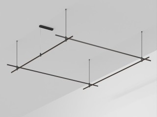 Основание ART-APRIORI-QUADRAT-ROD-800-3000x3000 (BK) (Arlight, IP20 Металл, 3 года)